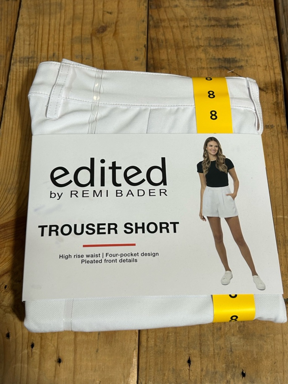 Edited by Remi Bader High-Rise White Trouser Shorts